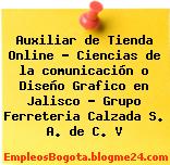 Auxiliar de Tienda Online – Ciencias de la comunicación o Diseño Grafico en Jalisco – Grupo Ferreteria Calzada S. A. de C. V