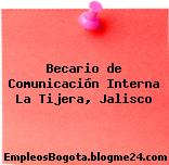 Becario de Comunicación Interna- La Tijera, Jalisco