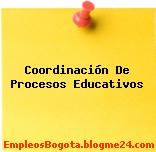 Coordinación De Procesos Educativos