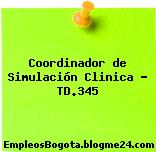 Coordinador de Simulación Clinica – TD.345