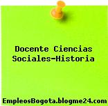 Docente Ciencias Sociales-Historia