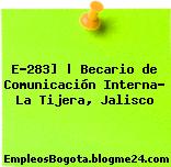 E-283] | Becario de Comunicación Interna- La Tijera, Jalisco