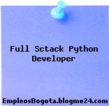 Full Sctack Python Developer