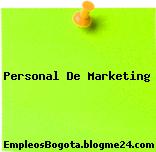 Personal De Marketing
