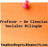 Profesor – De Ciencias Sociales Bilingüe