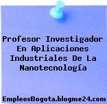 Profesor Investigador En Aplicaciones Industriales De La Nanotecnología