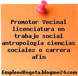 Promotor Vecinal – Licenciatura En Trabajo Social Antropología Ciencias Sociales O Carrera Afín