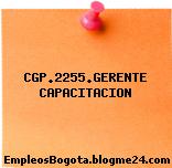 CGP.2255.GERENTE CAPACITACION