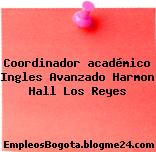 Coordinador académico Ingles Avanzado Harmon Hall Los Reyes