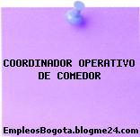 COORDINADOR OPERATIVO DE COMEDOR