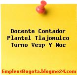 Docente Contador Plantel Tlajomulco Turno Vesp Y Noc