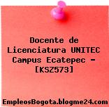 Docente de Licenciatura UNITEC Campus Ecatepec – [KSZ573]