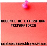 DOCENTE DE LITERATURA PREPARATORIA