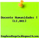Docente Humanidades | [LC.081]