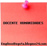 DOCENTE HUMANIDADES