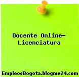Docente Online- Licenciatura
