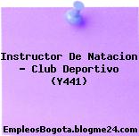 Instructor De Natacion – Club Deportivo (Y441)