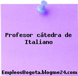 Profesor cátedra de Italiano