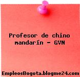 Profesor de chino mandarín – GVN