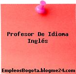 Profesor De Idioma Inglés