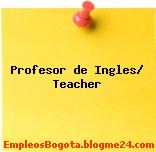 Profesor de Ingles/ Teacher