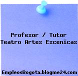 Profesor / Tutor Teatro Artes Escenicas