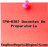 (PW-038) Docentes De Preparatoria