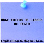 URGE EDITOR DE LIBROS DE TEXTO