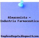 Almacenista – Industria Farmaceutica