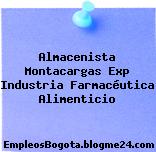 Almacenista Montacargas Exp Industria Farmacéutica Alimenticio