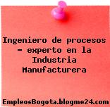 Ingeniero de procesos – experto en la Industria Manufacturera