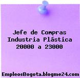 Jefe de Compras Industria Plástica 20000 a 23000