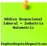 Médico Ocupacional laboral – Industria Automotriz