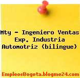 Mty – Ingeniero Ventas Exp. Industria Automotriz (bilingue)
