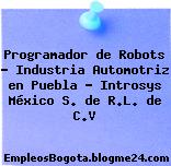 Programador de Robots – Industria Automotriz en Puebla – Introsys México S. de R.L. de C.V