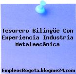 Tesorero Bilingüe Con Experiencia Industria Metalmecánica