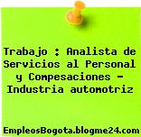 Trabajo : Analista de Servicios al Personal y Compesaciones – Industria automotriz