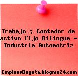Trabajo : Contador de activo fijo Bilingüe – Industria Automotríz