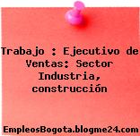 Trabajo : Ejecutivo de Ventas: Sector Industria, construcción