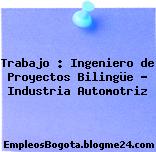 Trabajo : Ingeniero de Proyectos Bilingüe – Industria Automotriz