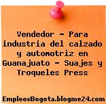 Vendedor – Para industria del calzado y automotriz en Guanajuato – Suajes y Troqueles Press
