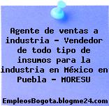 Agente de ventas a industria – Vendedor de todo tipo de insumos para la industria en México en Puebla – MORESU