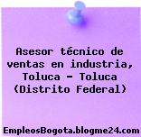 Asesor técnico de ventas en industria, Toluca – Toluca (Distrito Federal)
