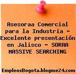 Asesoraa Comercial para la Industria – Excelente presentación en Jalisco – SORAA MASSIVE SEARCHING