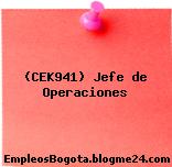 (CEK941) Jefe de Operaciones