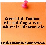 Comercial Equipos Microbiologia Para Industria Alimenticia