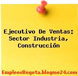 Ejecutivo De Ventas: Sector Industria, Construcción