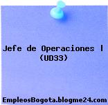 Jefe de Operaciones | (UD33)