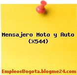 Mensajero Moto y Auto (X544)