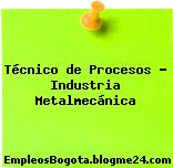 Técnico de Procesos – Industria Metalmecánica